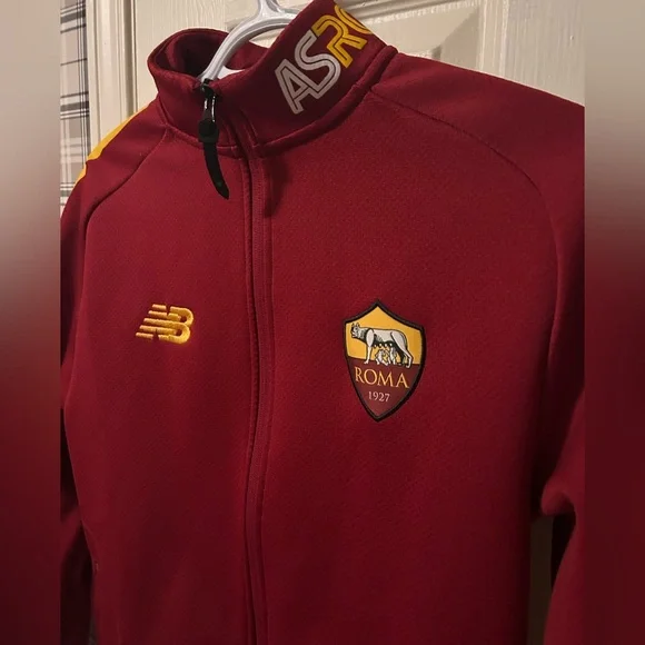 New Balance AS Roma Maroon Jacket - Picture 2 of 9